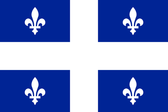 Quebec Provincial Flag in TrueKolor Wrinkle Free Fabric