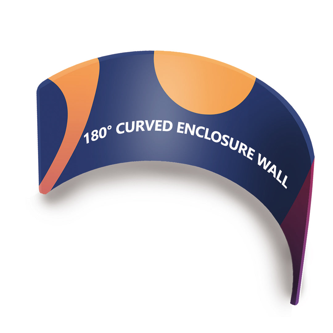 Eye Catcher 180° Curved Enclosure Wall
