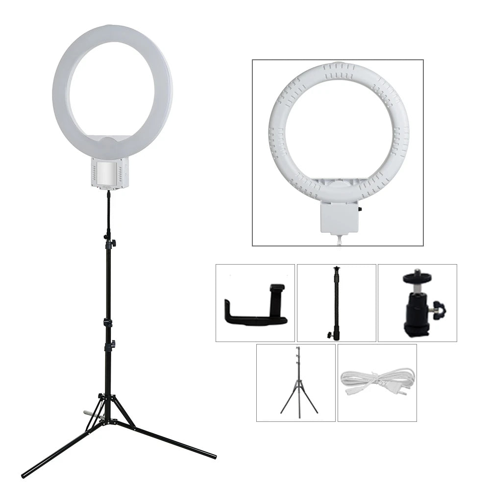Powerful 13 Inch (70w) Video Selfie Led Ring Light for Smartphones - (Live Videos, Podcast, Insta Light)