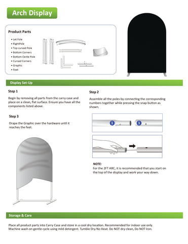 Pre Designed Arch Design Print Themed Party Media Sets for Birthday / Events/ Weddings