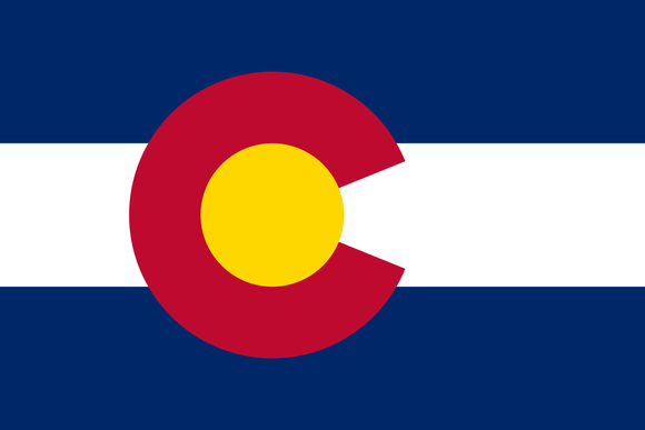 Colorado State Flag in TrueKolor Wrinkle Free Fabric