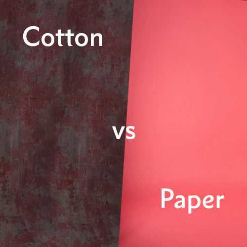 Cotton Muslin vs Paper Backdrops