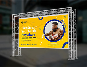 Banner Using Guster Boost Event Impact with Custom Truss Banners – Backdropsource AU
