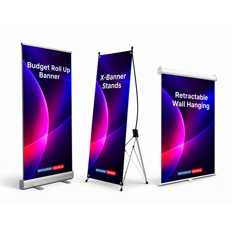 Pull-Up Fabric Banner Stands