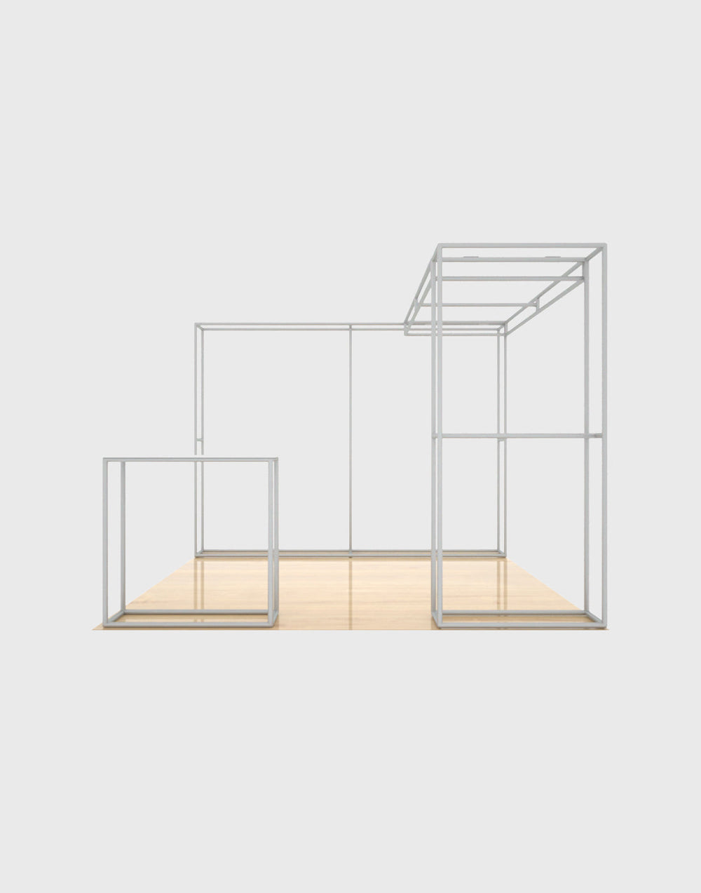 3x3m 3D Media Wall Booth Kit with L-Shape Corner & Counter