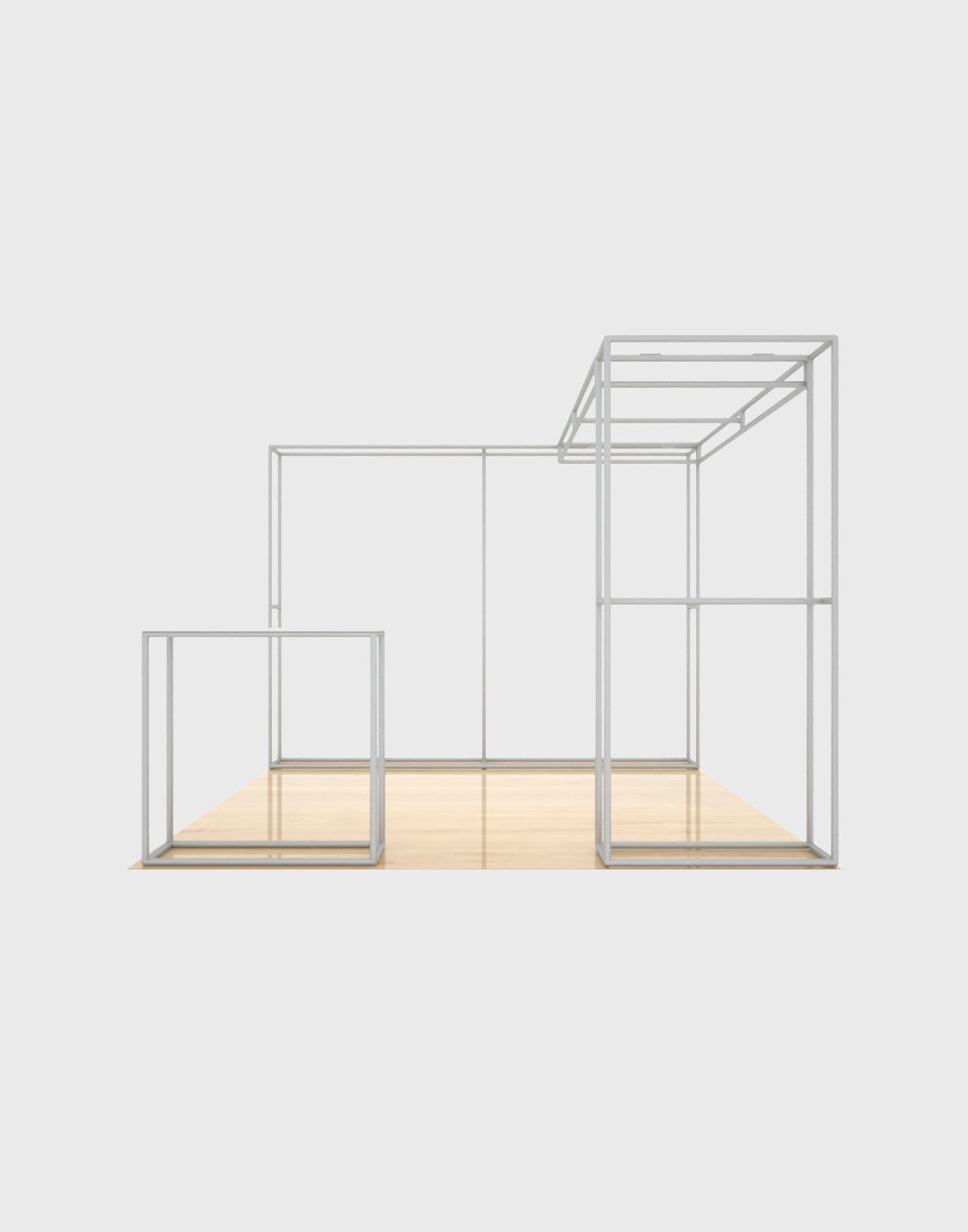 3x3m 3D Media Wall Booth Kit with L-Shape Corner & Counter