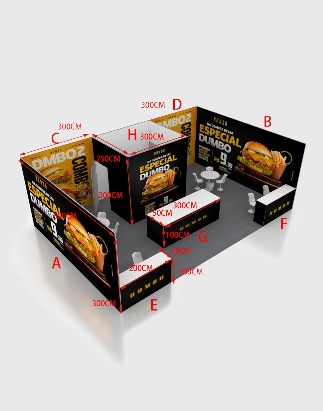 Modular Booth Kits 9m x 6m - Model 6