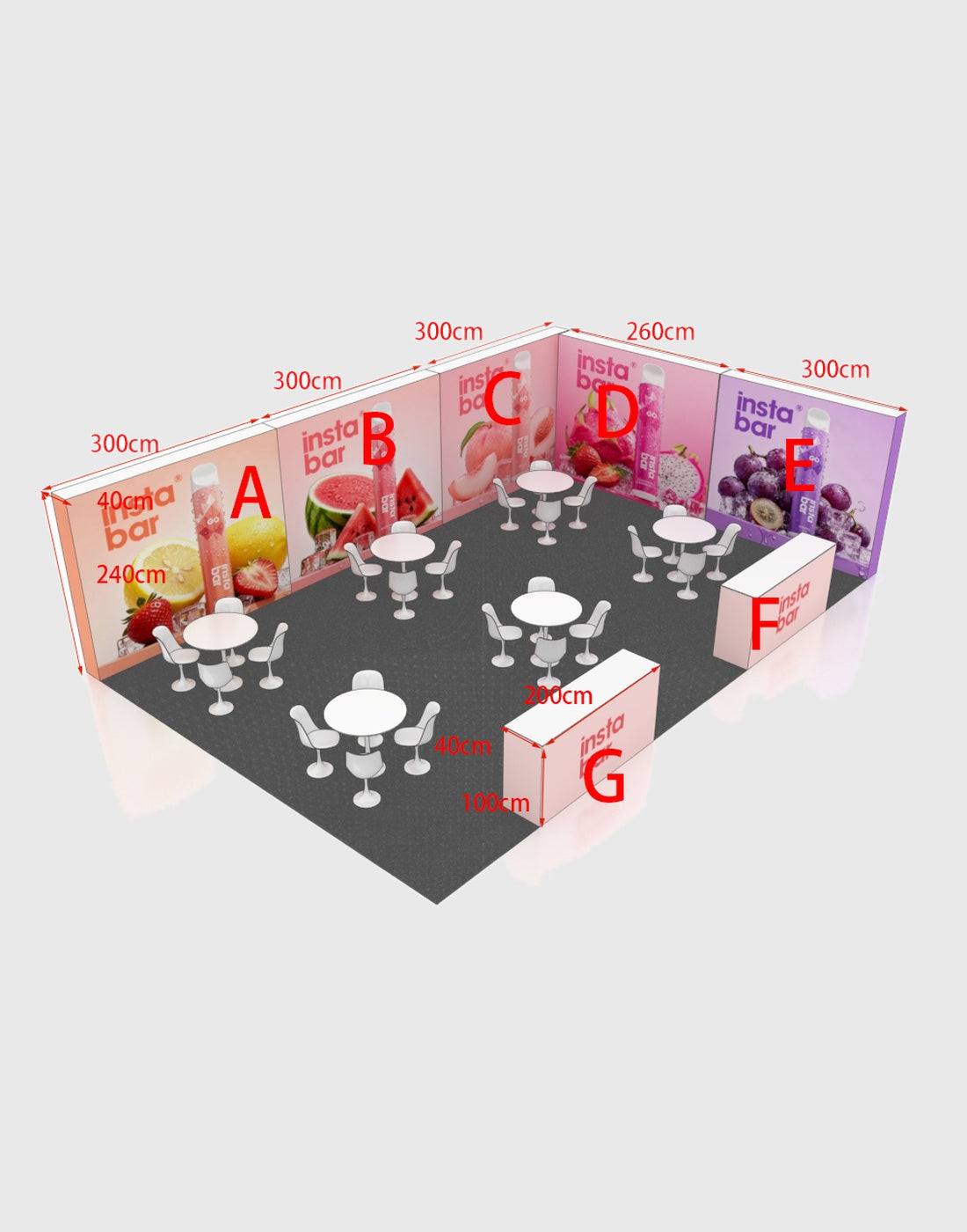 Modular Booth Kits 9m x 6m - Model 9