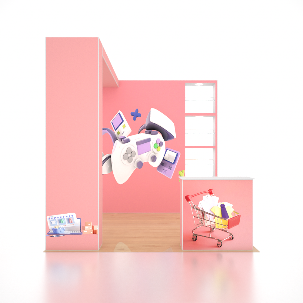 SEG Pro Popup Booth – Model 1 (3m x 3m)