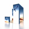 3x3m 3D Media Wall Booth Kit with L-Shape Corner & Counter