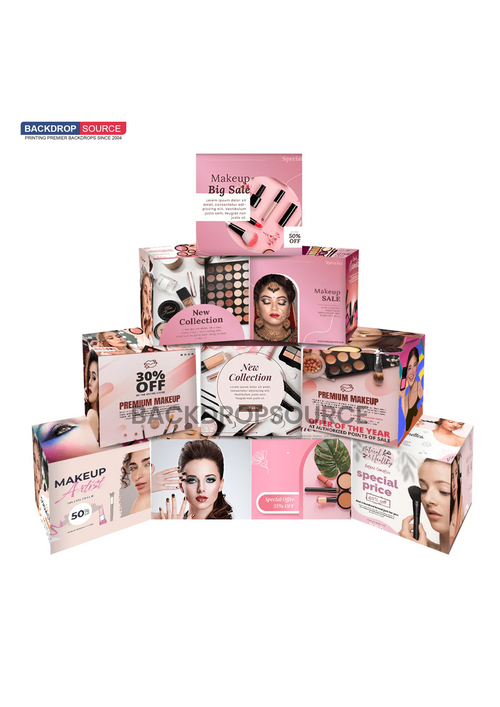 10 Sets of Stretch Fabric Displays for Product Showcase