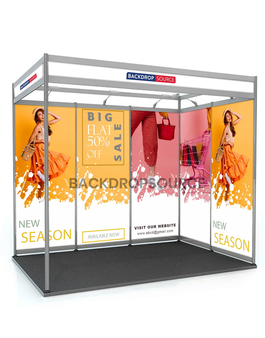 Exhibition Banner Printing Shell Scheme 3m x 3m Shell Scheme Exhibition Graphics Printing – Backdropsource AU