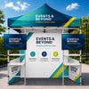 3m x 3m Fabric Canopy Kit with Shelving & TV Mounts