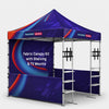 3m x 3m Fabric Canopy Kit with Shelving & TV Mounts