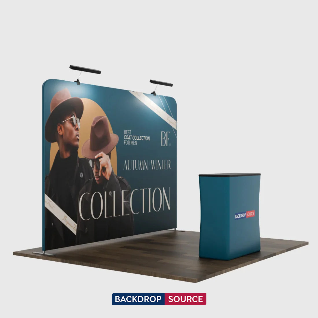 3m x 3m  Straight Exhibit Pro 3-in-1 Display Kit with Illume Lights