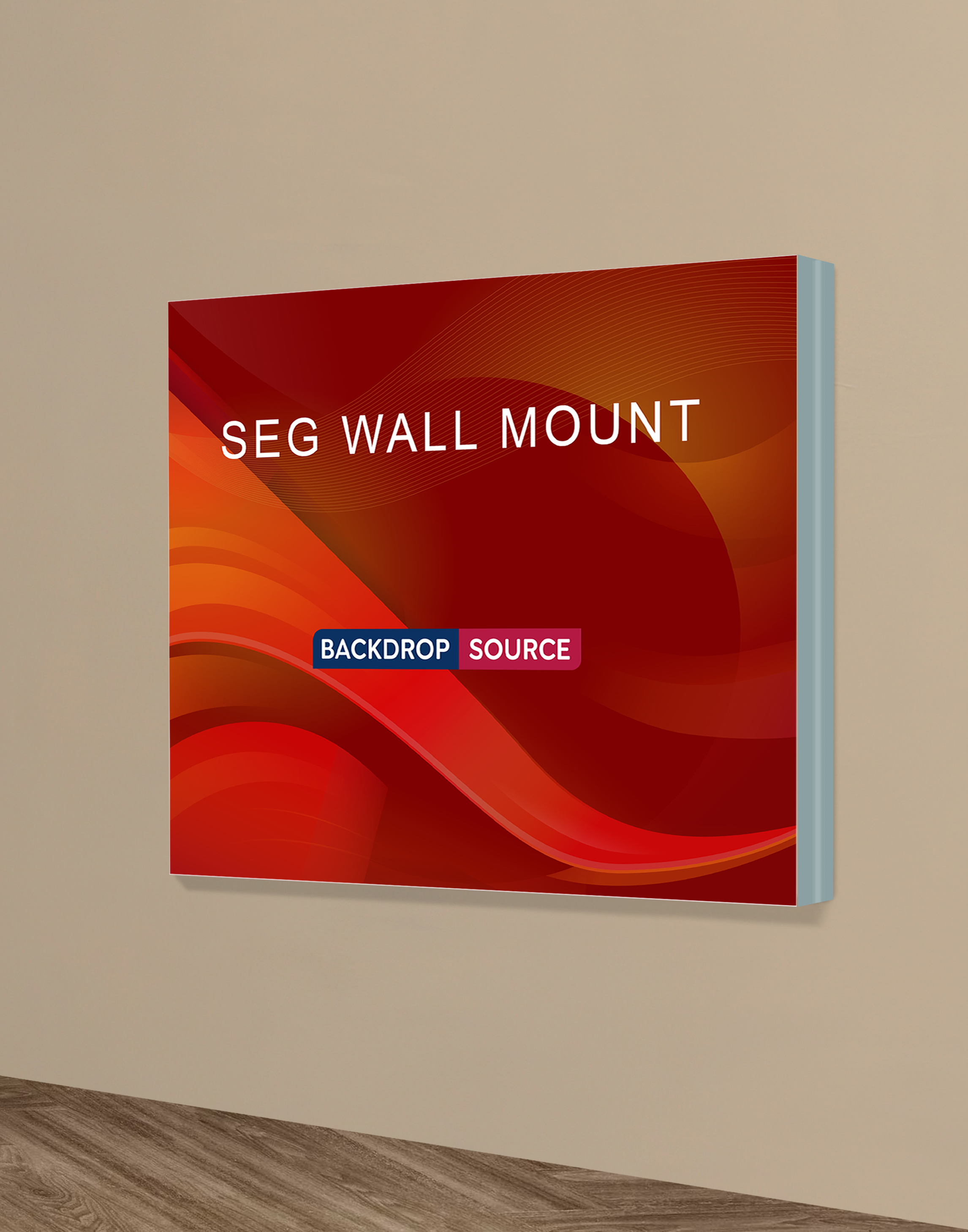Wall-Mounted SEG Fabric display - 60mm Depth