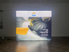 3m W x 2.5m H Frameless SEG Backlit Fabric Lightbox Displays