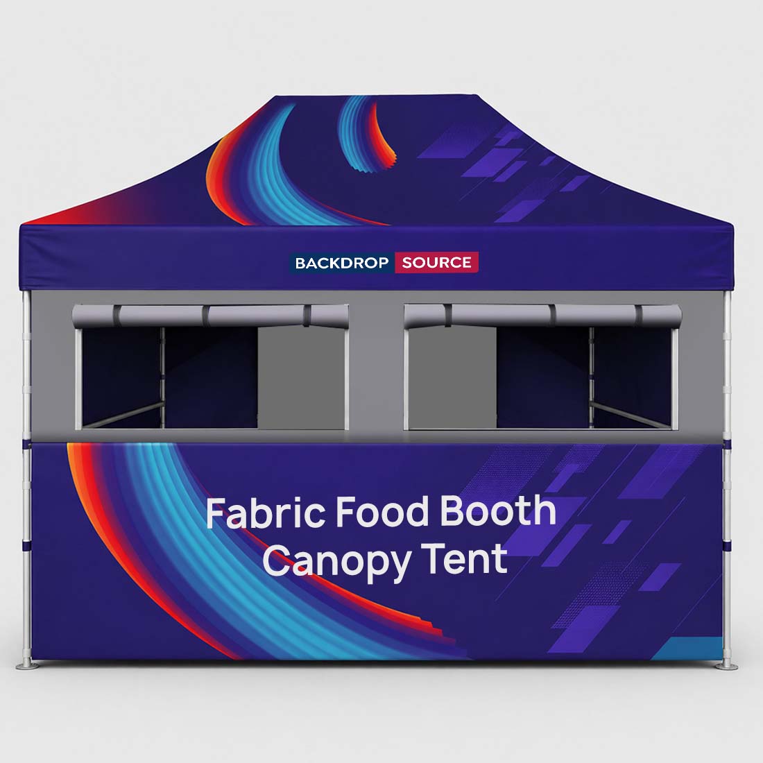 4.5m x 3m Fabric Food Booth Canopy Tent