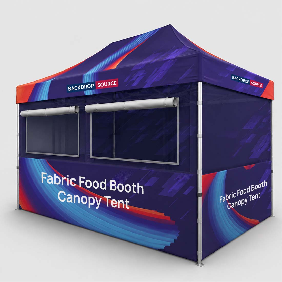 4.5m x 3m Fabric Food Booth Canopy Tent