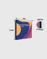 3m x 3m  Straight Popup Exhibit Pro 3-in-1 Display Kit with Illume Lights