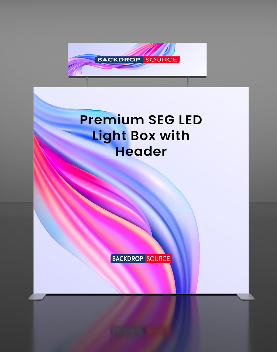 Premium SEG LED Light Box with Header – Backdropsource AU