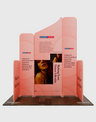 2x2m Magnetic Fabric Booth Wall with 5 Straight Panels