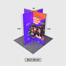 Folding SEG Display Tower with 4 Panels