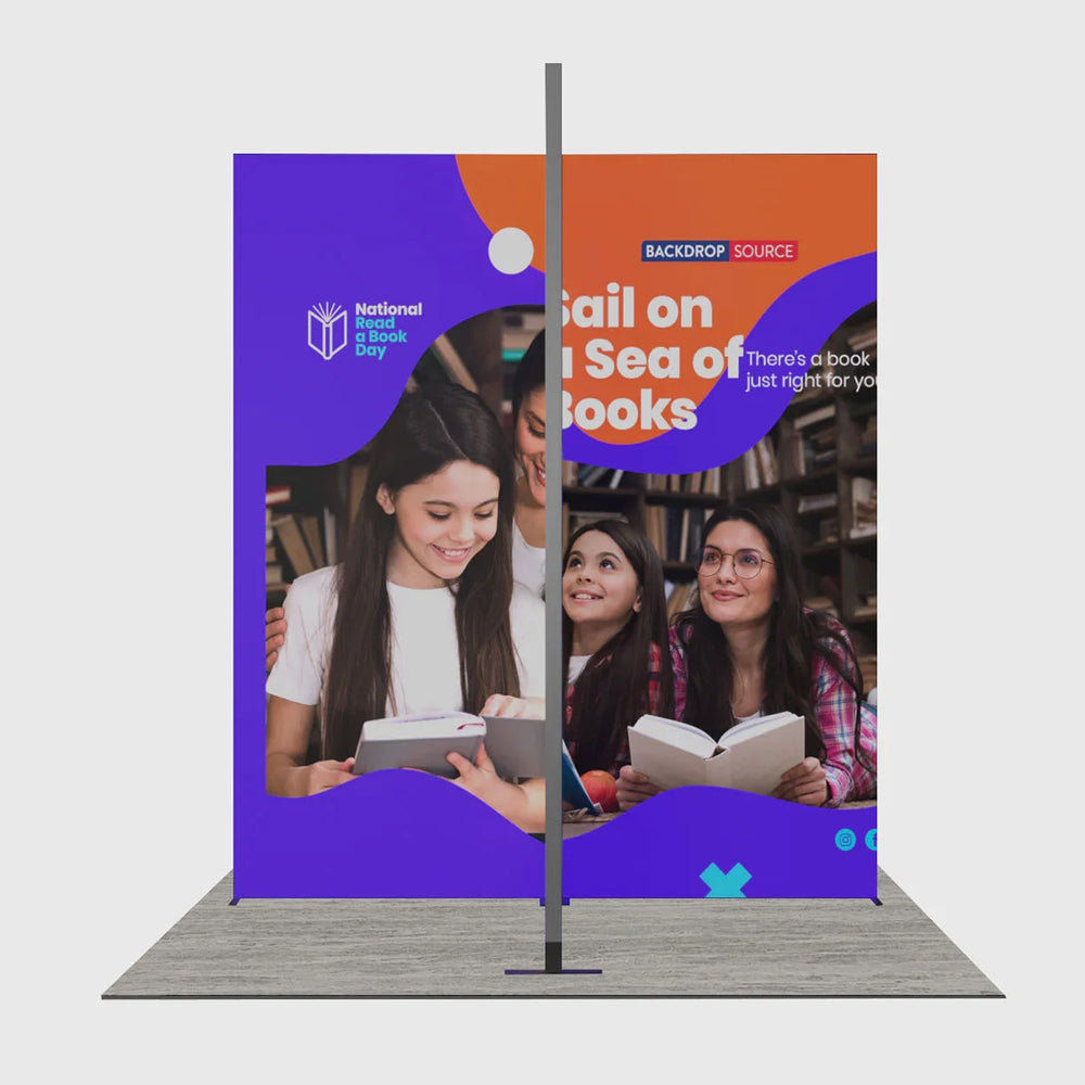 Folding SEG Display Tower with 4 Panels