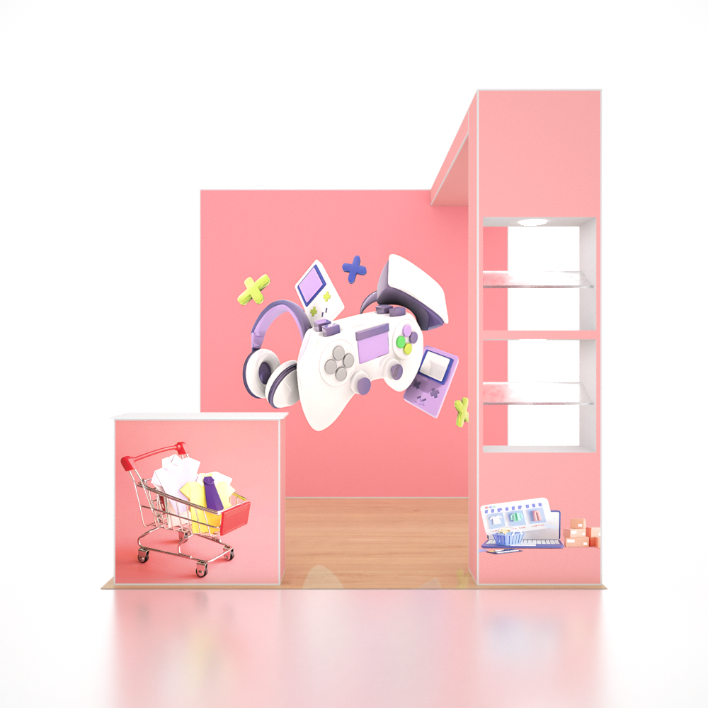 SEG Pro Popup Booth – Model 2 (3m x 3m)