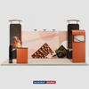 6m Straight Backdrop with 3D Wall & Arch Exhibition Kit