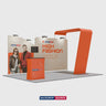 6x3m Straight Backdrop with Arch Exhibition Kit