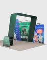 6x3m Booth Kit with Overlap Walls, Shelf Arch & 2 TV Mounts