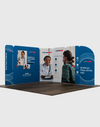 Magnetic Fabric Booth Display - Model 3 (3m x 3m)