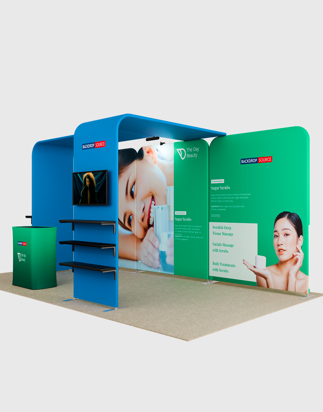 Portable Exhibit Display 3m x 6m  - Model 11