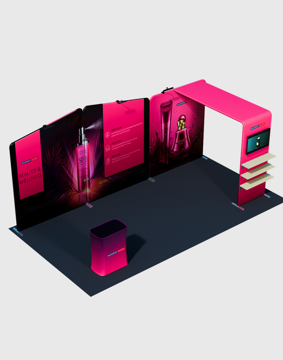 Portable Exhibit Display 3m x 6m - Model 18