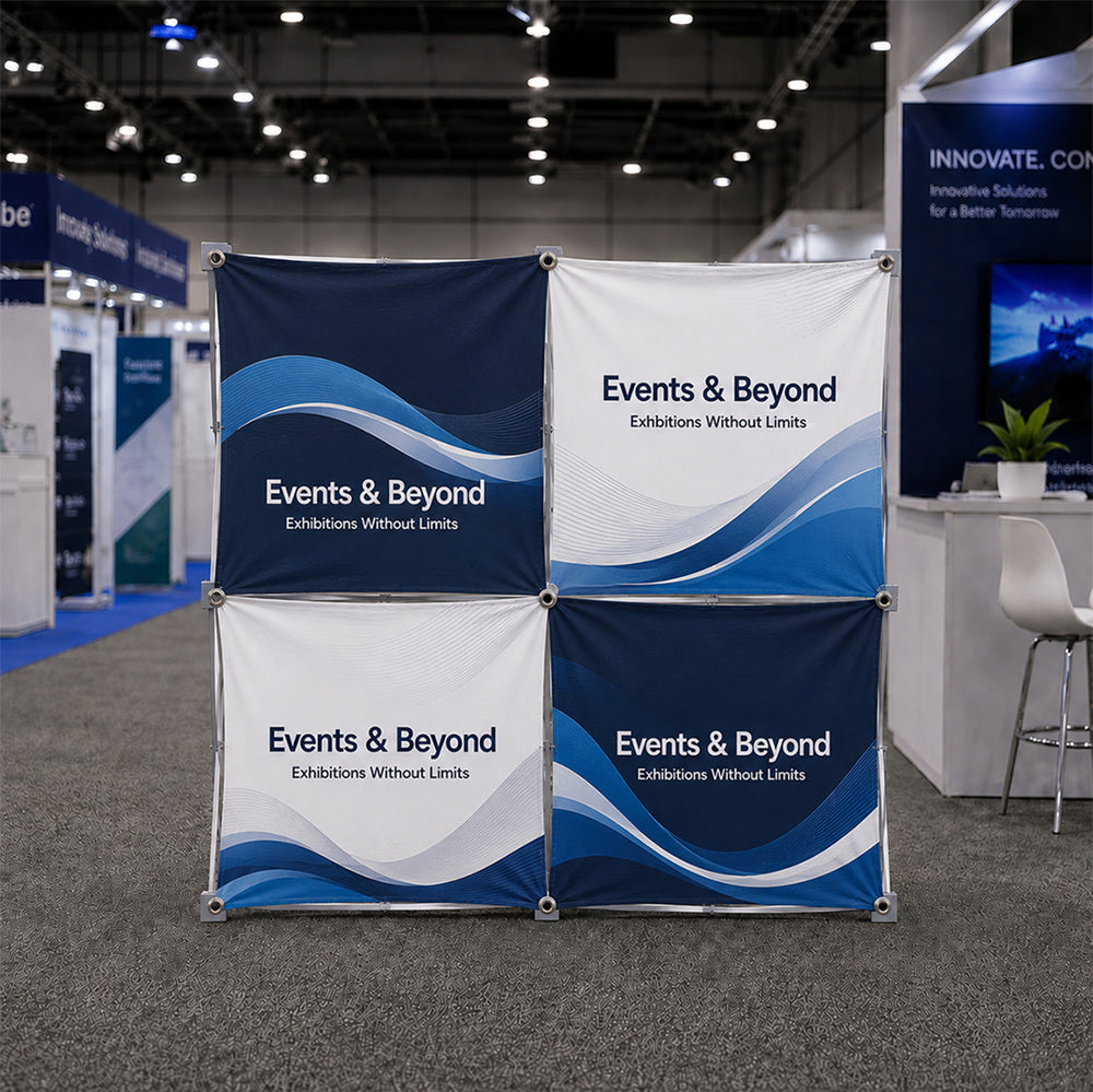 2 x 2 Fabric GeoMetrix Pop Up Grid Display