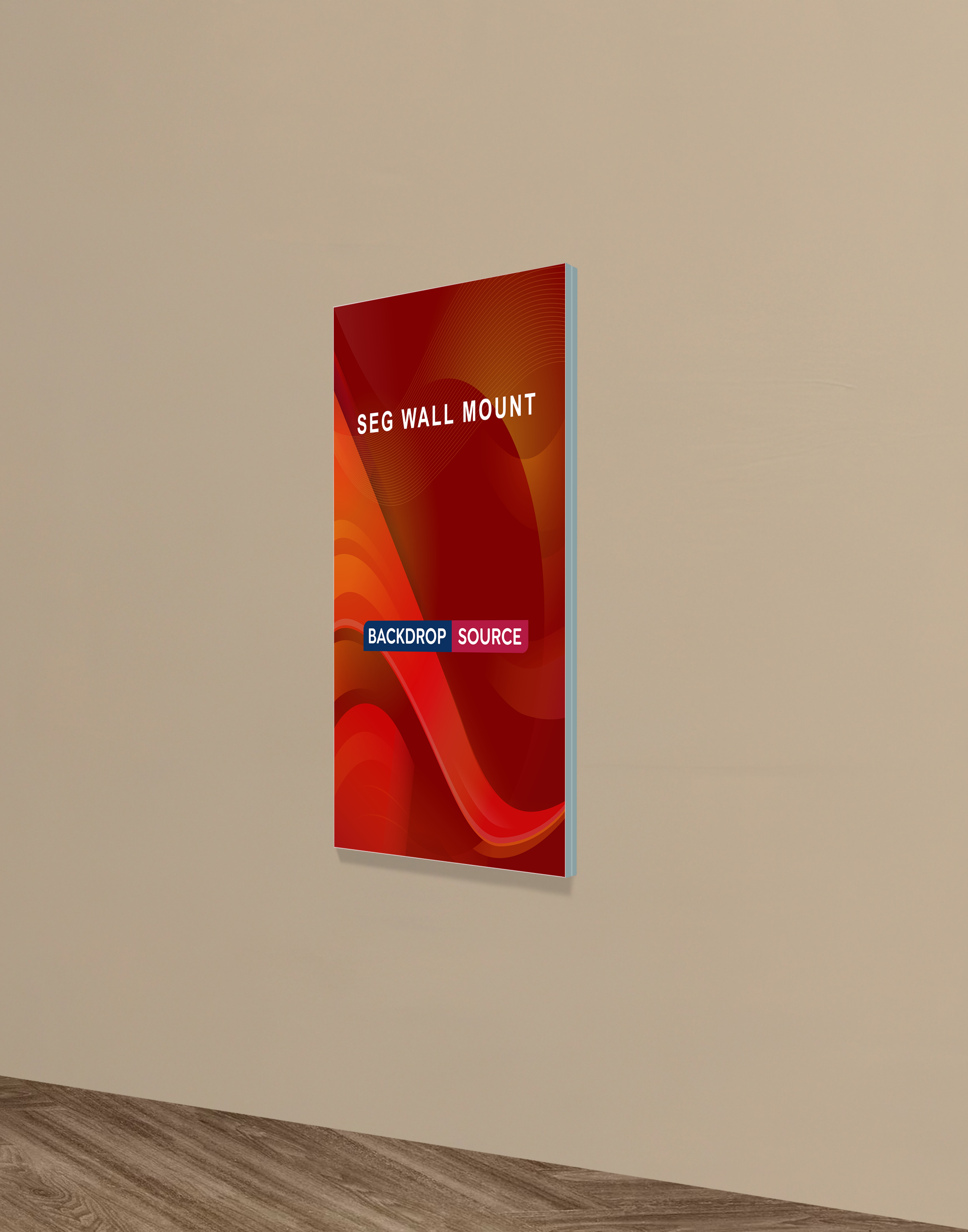 Wall-Mounted SEG Fabric display - 20mm Depth