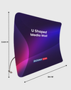 U Shaped TENSION FABRIC MEDIA WALL