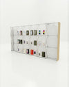 Portable Straight Pop-Up Wall with Shelves
