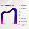 3D Fabric Curved Wave Arch Backdrop