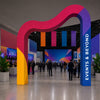 3D Fabric Curved Wave Arch Backdrop