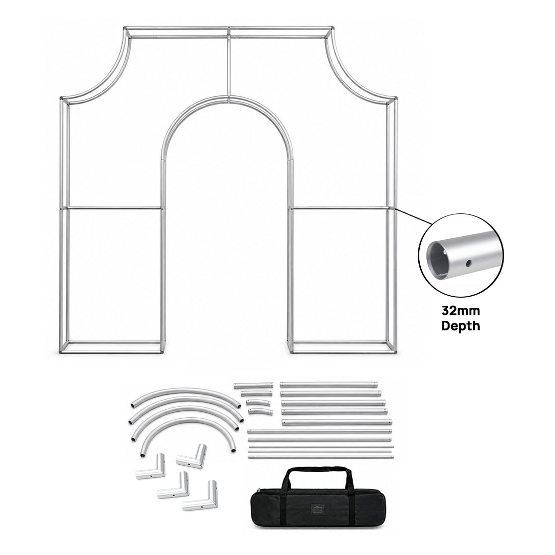 3D Fabric Triumphal Arch Backdrop