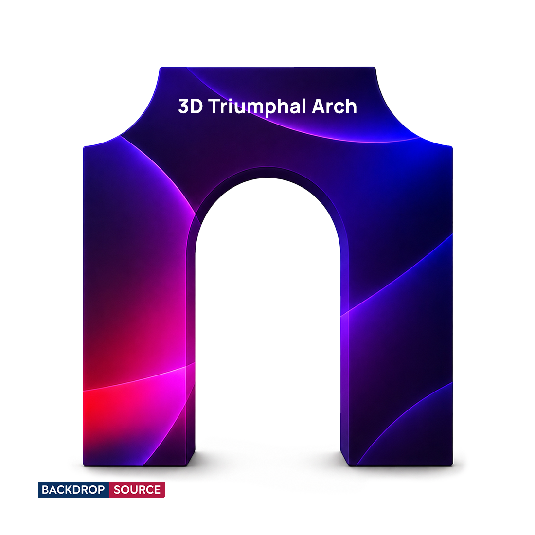 3D Fabric Triumphal Arch Backdrop