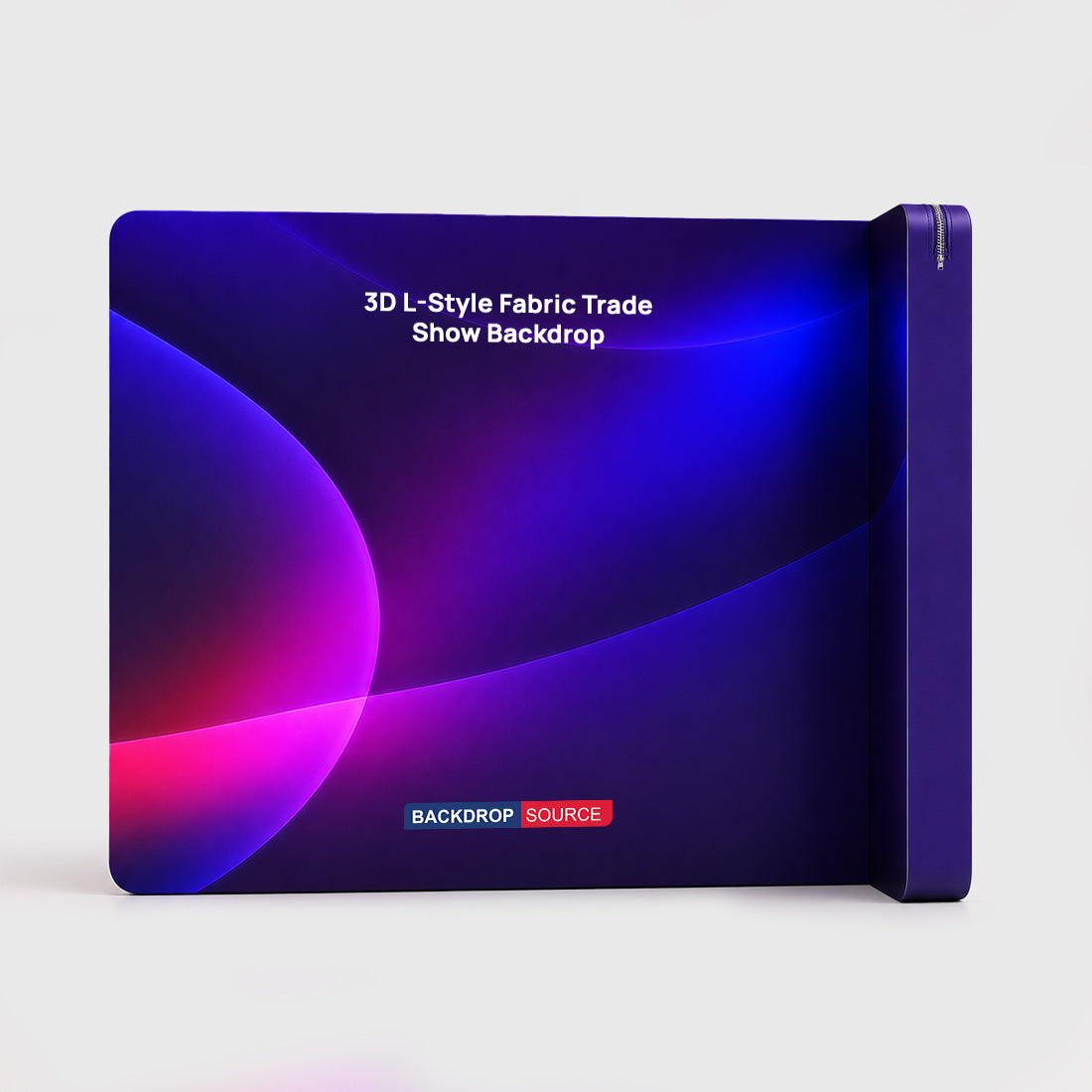 3D L-Style Trade Show Backdrop