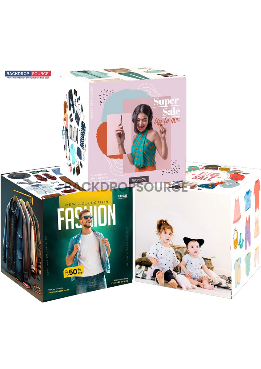 3 Sets of Stretch Fabric Displays | Product Showcase Exhibition ...