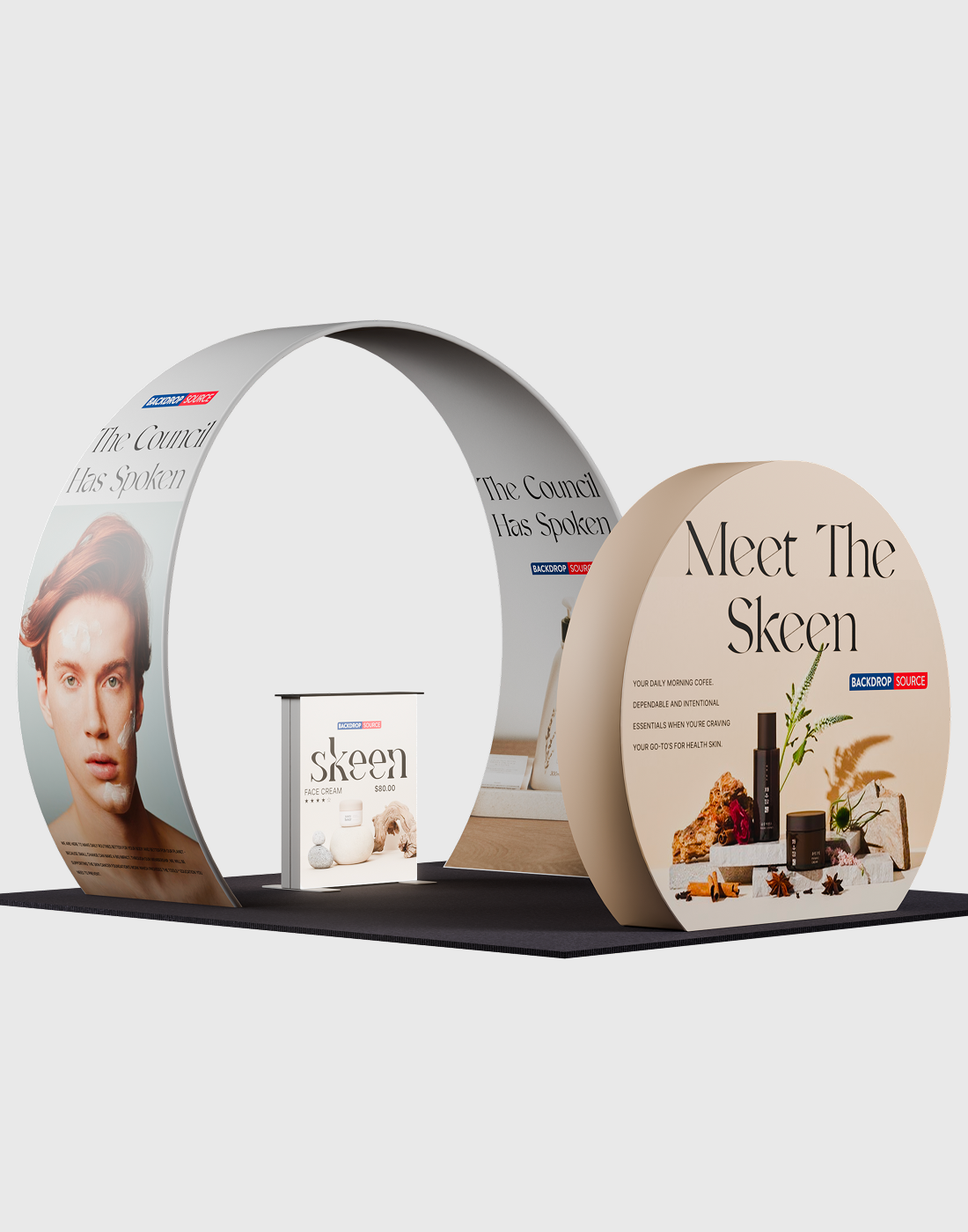 Portable Exhibit Display 3m x 3m - Model 34 – Backdropsource AU