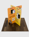 2x2m Magnetic Fabric Straight Backwall Display