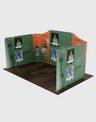 5x3m Magnetic Fabric Booth Wall with 9 Panels
