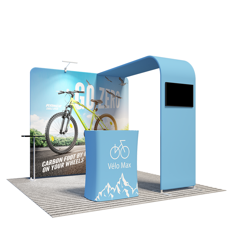 3m Wide L Arch TV Display Modular Exhibition System – Backdropsource AU