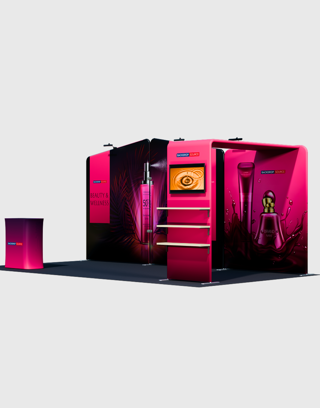 Portable Exhibit Display 3m x 6m - Model 18